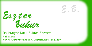 eszter bukur business card